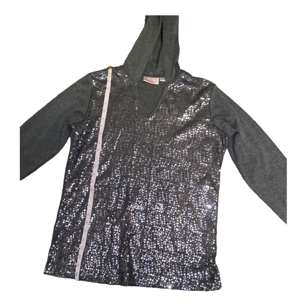 Quacker Factory Sequin Embellished Front Pullover… - image 4